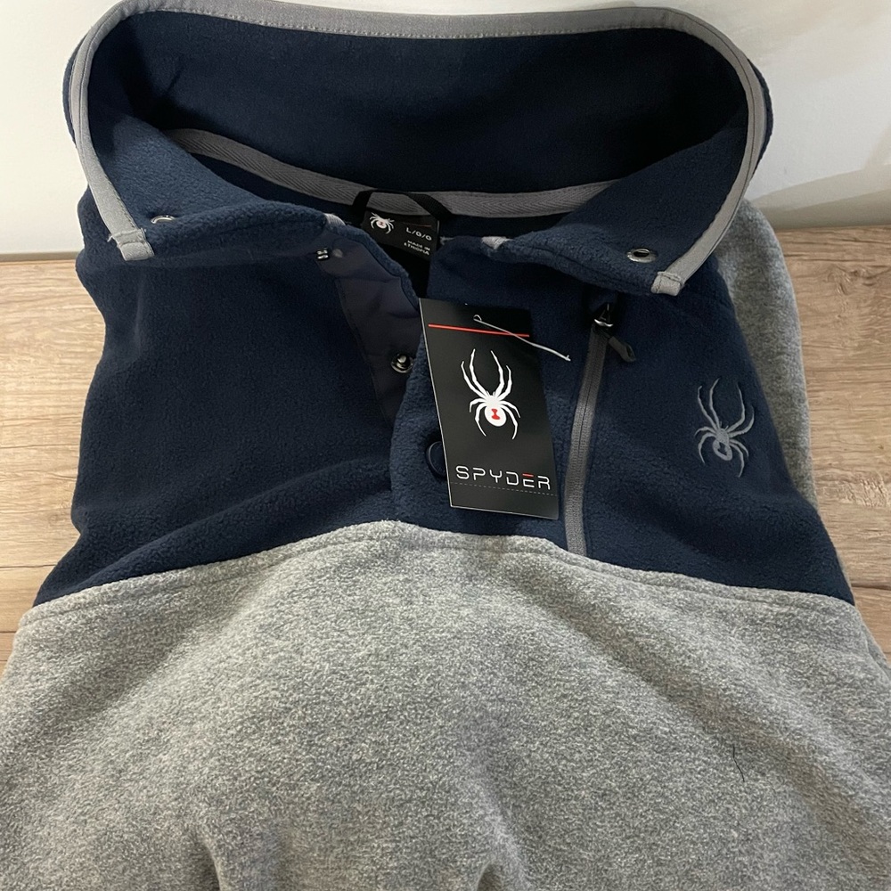 Mens Spyder 1/4 Snap Up Sweater